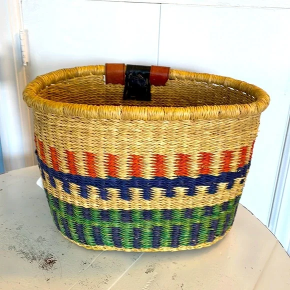 African market bicycle basket multicolored - Picture 13 of 15